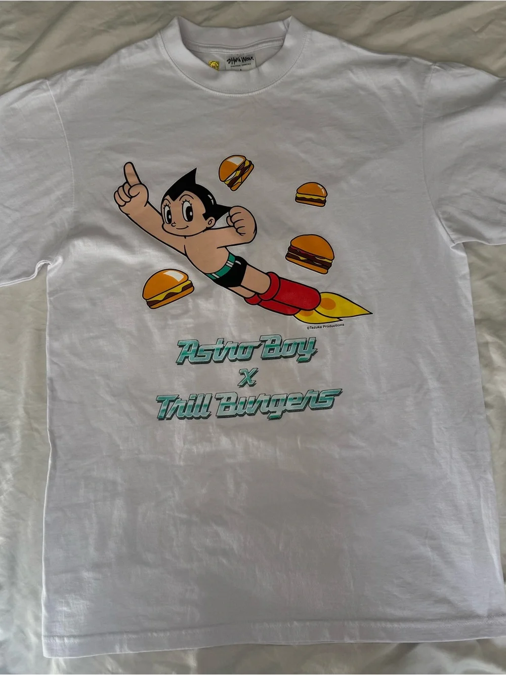 Astro-Boy x Trill Burgers White Graphic Kids Tee